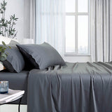 Charcoal bamboo cotton bed sheets, double size, mould resistant.
