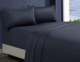 Charcoal egyptian cotton pillowcases, queen size.