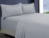 Silver egyptian cotton pillowcases, queen size.