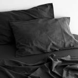 Charcoal cotton sheet, king size.