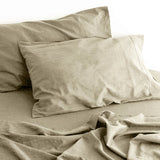 luxurious linen cotton sheet set 1 king single natural.
