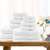 White cotton bath towel, lightweight.