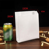 1000PCS Oil-proof Takeaway Paper Bags for Premium Takeout Supply - Smiling faces-23*13*7cm