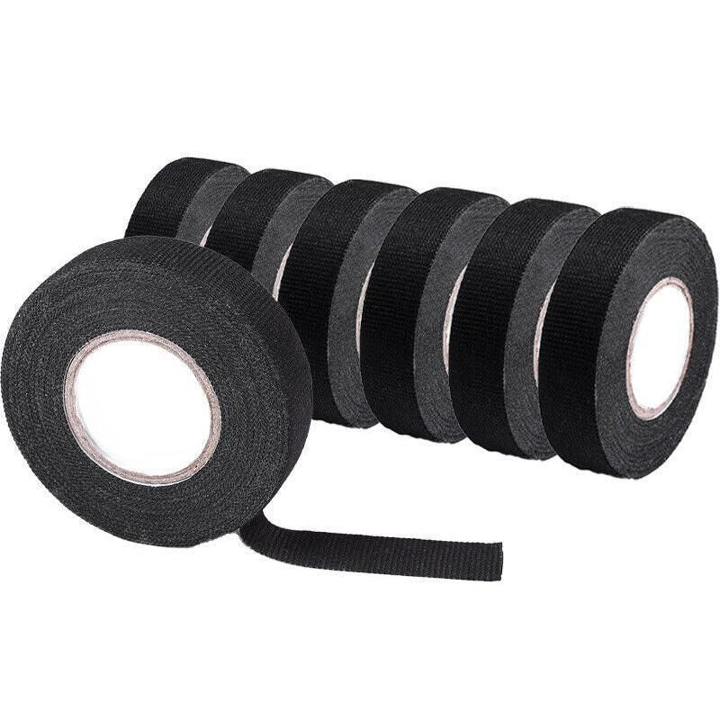 7 Rolls Automotive Wire Loom Harness Tape Cloth Electrical Insulation Noise Damping