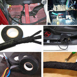 7 Rolls Automotive Wire Loom Harness Tape Cloth Electrical Insulation Noise Damping