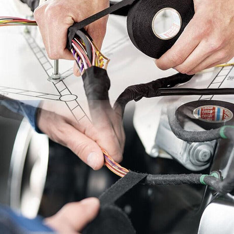7 Rolls Automotive Wire Loom Harness Tape Cloth Electrical Insulation Noise Damping.