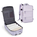 Waterproof Travel Backpack Outdoor Sports Shoulder Bag Hiking Camping Daypack - Purple