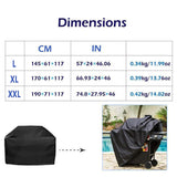 Waterproof Bbq Cover Heavy Duty Rain Gas Barbeque Smoker Grill Protector L/XL/XXL - L