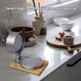 Flip Top Burger Press Meat Patty Maker Mould Filling Tool for Kitchen Hamburger