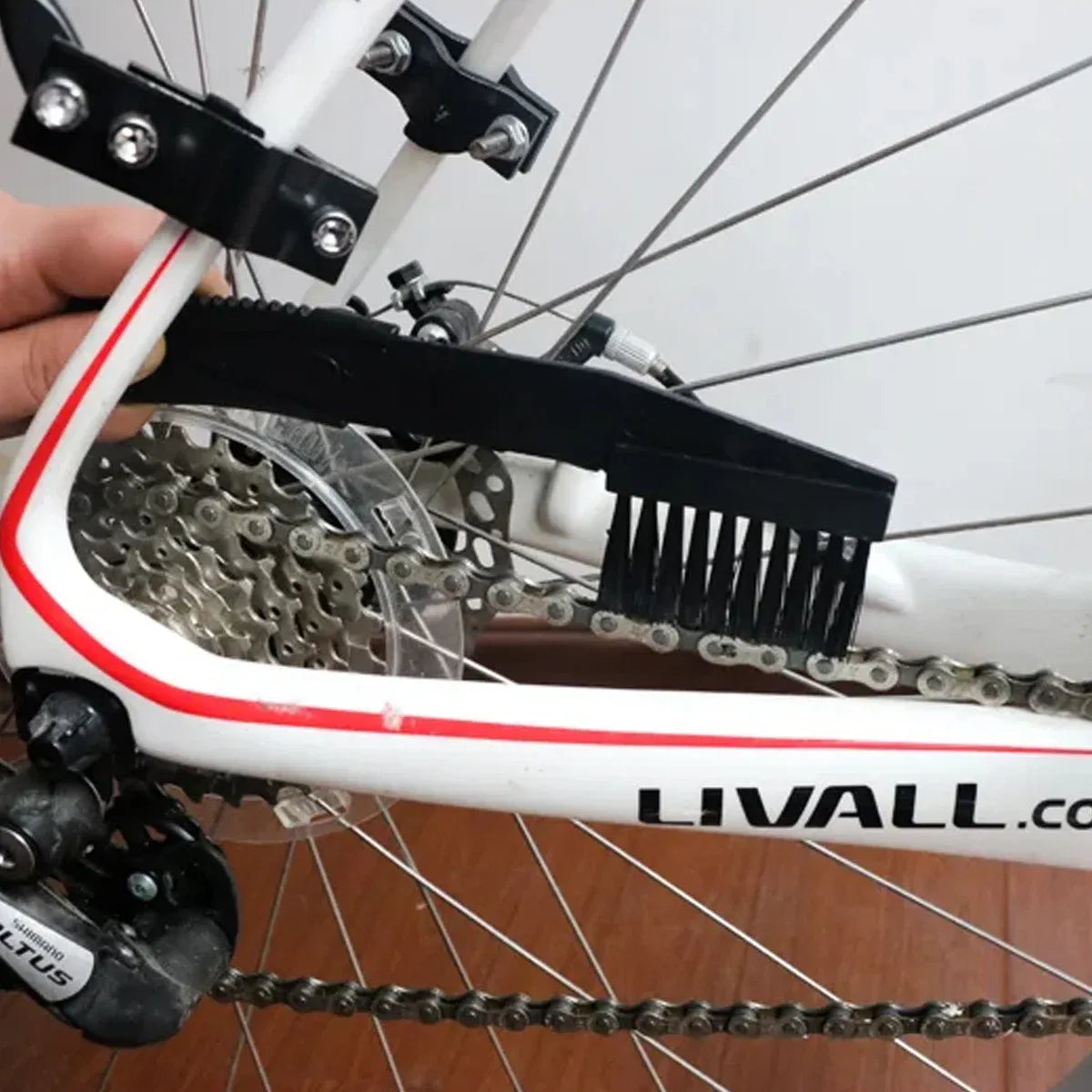 10 Piece Bike Cleaning Brush Kit Bicycle Maintenance Tool Set for Chain and Gear