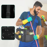 Multi Function Large Capacity Cleaning Tool Storage Bag with Adjustable Strap