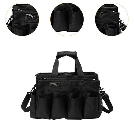 Multi function cleaning tool storage bag with adjustable strap