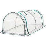 Transparent PVC plant tent, foldable, lightweight.