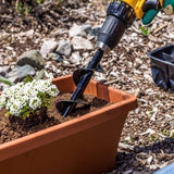 Power Garden Spiral Plant Auger Earth Planter Drill Bit Post Hole Digger Tool - 80*300MM (0.55kg)