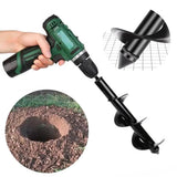 Power Garden Spiral Plant Auger Earth Planter Drill Bit Post Hole Digger Tool - 80*300MM (0.55kg)