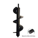 Power Garden Spiral Plant Auger Earth Planter Drill Bit Post Hole Digger Tool - 80*300MM (0.55kg)