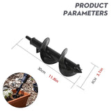 Power Garden Spiral Plant Auger Earth Planter Drill Bit Post Hole Digger Tool - 80*600MM (1kg)