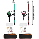 Ultra Short Pocket Portable Fishing Rod Compact Short Rod for Travel Angling - Green
