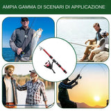 Ultra Short Pocket Portable Fishing Rod Compact Short Rod for Travel Angling - Green