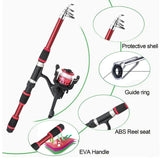 Ultra Short Pocket Portable Fishing Rod Compact Short Rod for Travel Angling - Green