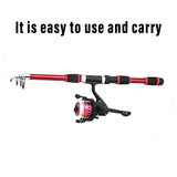 Ultra Short Pocket Portable Fishing Rod Compact Short Rod for Travel Angling - Green