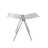 Folding Clothes Drying Rack Indoor Floor Standing Hanger Laundry Pole Airer Home