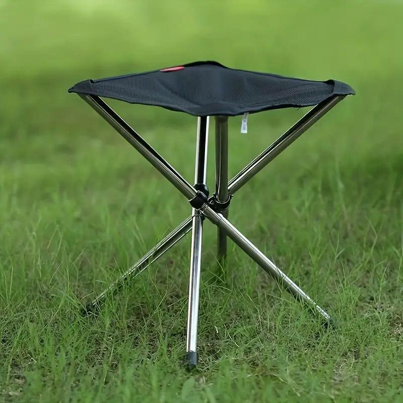 Portable Outdoor Telescopic Folding Stool Camping Chair Fishing Seat Lightweight