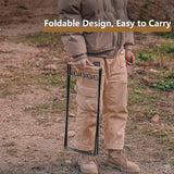 Outdoor Portable Wooden Folding Garbage Rack Picnic Barbecue Plastic Bag Holder