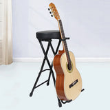 Folding Guitar Stool With Stand Suitable for Acoustic Electric Guitar Performance