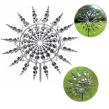 98CM Kinetic Metal Wind Spinner Garden Windmill Outdoor Sculpture Decoration
