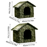 Waterproof Outdoor Cat Nest Stray Pet Hiding Nest Simple Dog House Shelter Bed - L