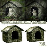Waterproof Outdoor Cat Nest Stray Pet Hiding Nest Simple Dog House Shelter Bed - L