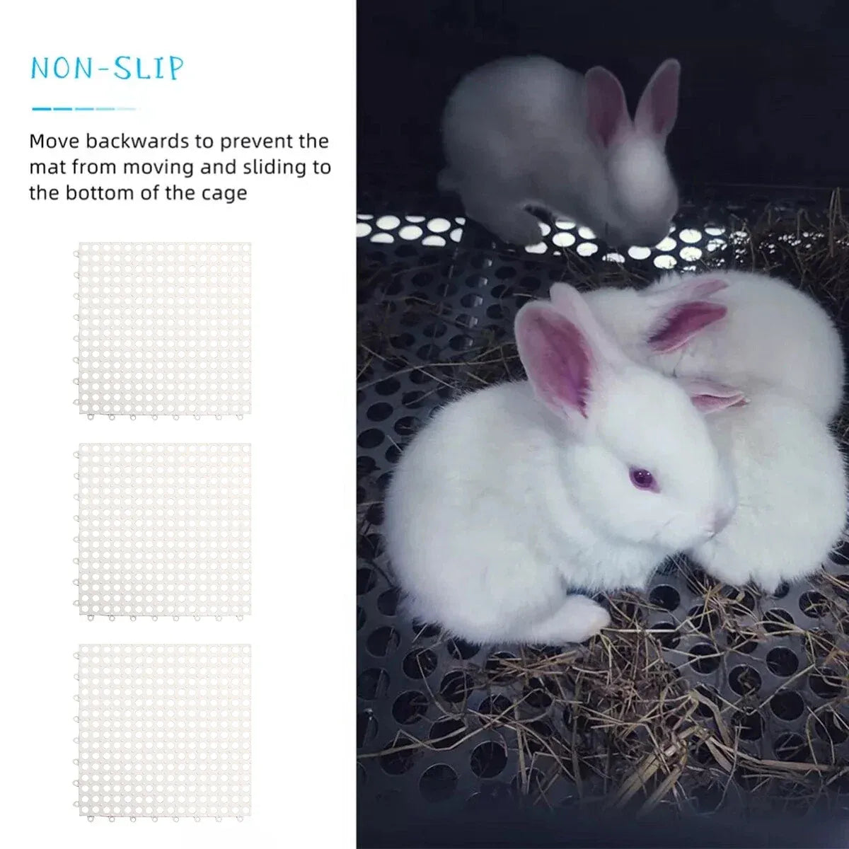 Small Pet Cage Foot Mat Anti Chew Rabbit Guinea Pig Cage Liner Pad Anti-Sticking