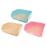 Large Rabbit Litter Box Drawer Corner Toilet for Chinchillas Hamsters Small Pets - Pink