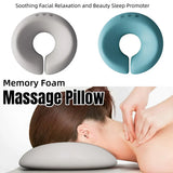 Memory Foam Face Plank Pillow Support Pad Comfort Cushion for Spa and Massage - Blue