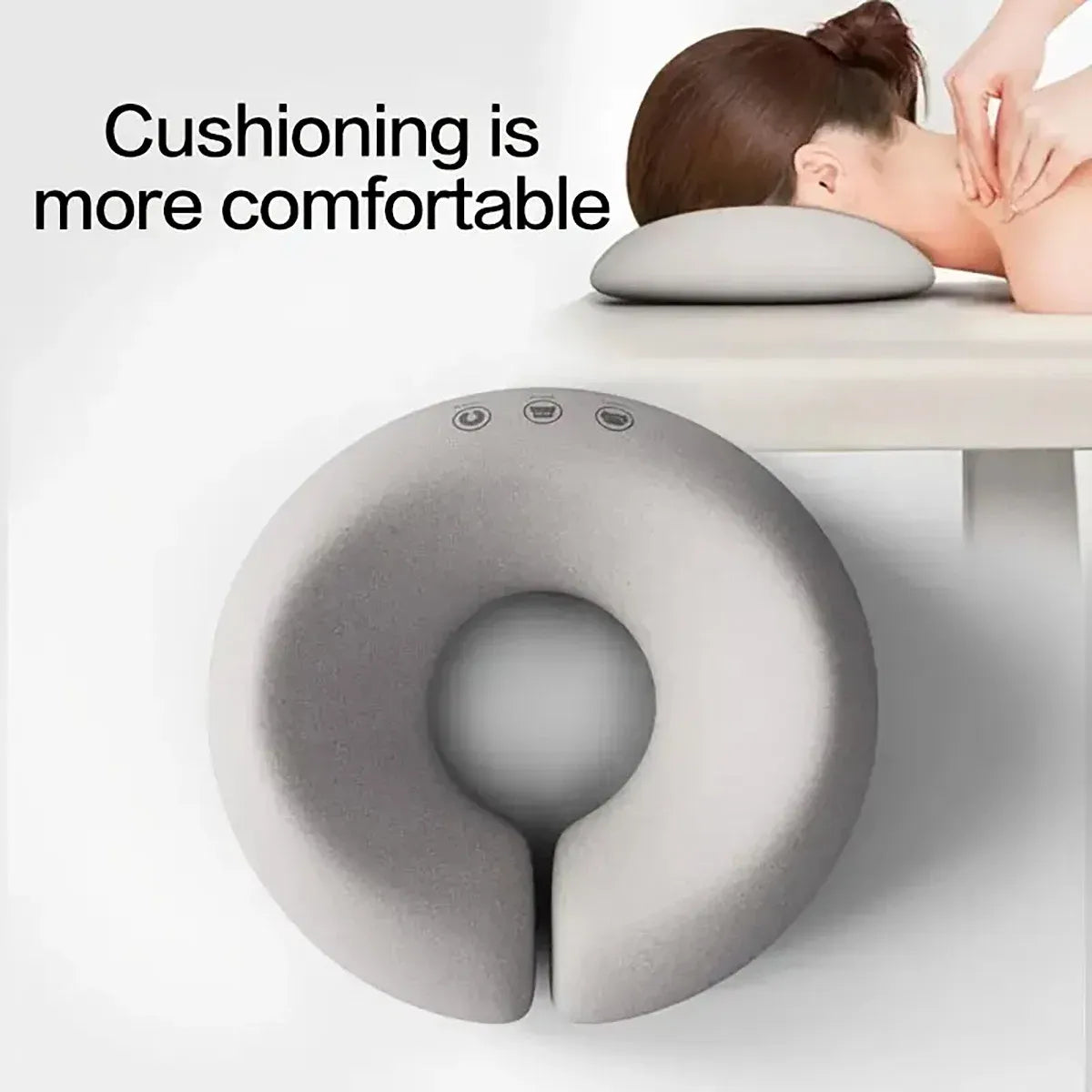 Memory Foam Face Plank Pillow Support Pad Comfort Cushion for Spa and Massage - Blue