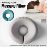 Memory Foam Face Plank Pillow Support Pad Comfort Cushion for Spa and Massage - Grey