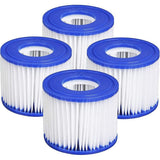 6pcs Lay Z Spa Filter Cartridge VI Size 58323 Replacement by Bestway Cartridge