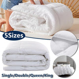 Luxury Hotel Quilt Core – Soft Microfiber Down Alternative Comforter for All Seasons - 180x210cm-Brushed