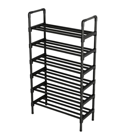 Black stackable organiser.