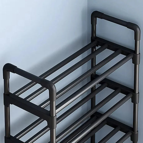 Black stackable organiser.