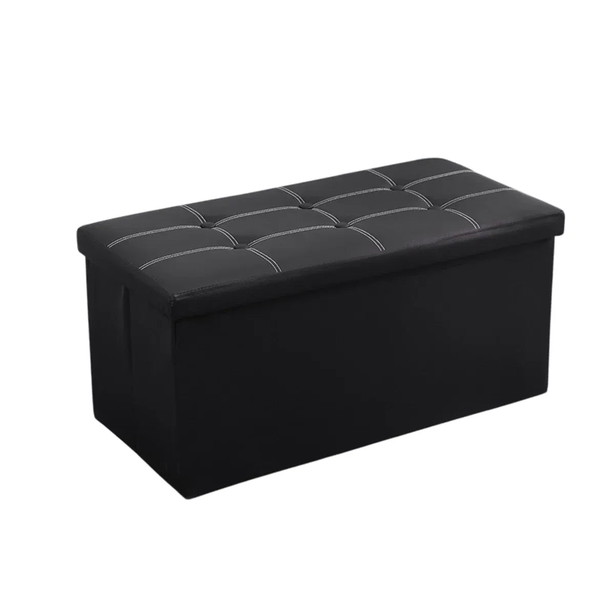 Multifunctional Foldable Storage Stool with Lid 110L Capacity Space Saving