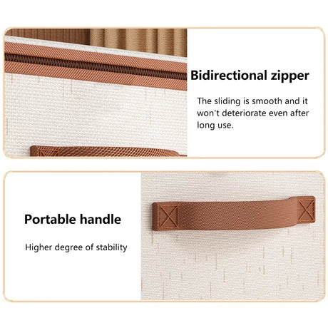 Grey foldable laundry baskets, folds flat.