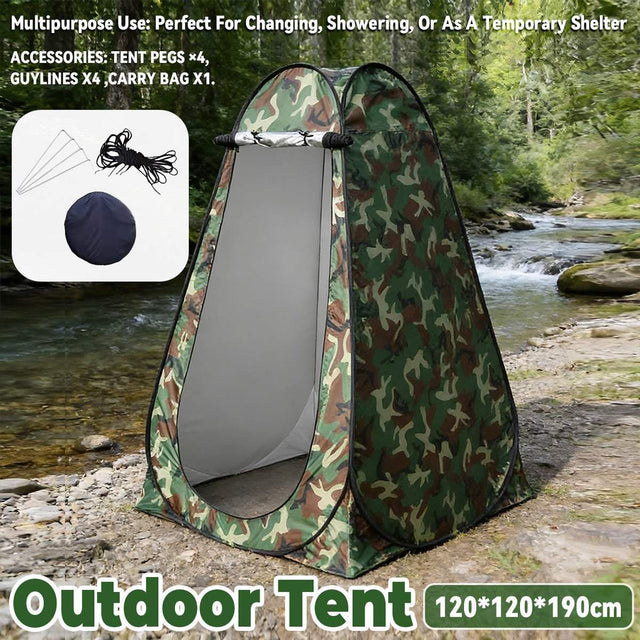 Portable tent easy use, supplied with a carry bag.