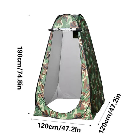 Portable tent easy use, supplied with a carry bag.