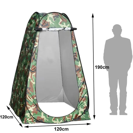 Portable tent easy use, supplied with a carry bag.