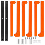 2PCS Wall Mounted Folding Storage Rack Carbon Steel Multi-Layer Organizer