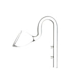 Aquarium Glass Inlet Outlet Pipe Fish Tank Filter Oil Film Remover Plant Holder - Speaker outlet-16mm
