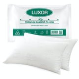 Luxor Australian bamboo cooling pillow, twin pack.