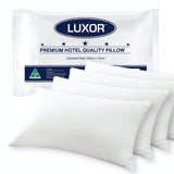 Luxor Australian Hotel pillow, four pack.